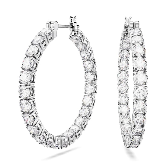 Swarovski 'Matrix' Dames Oorbellen van Basismetalen Hangers - Zilver 5647715 - Image 1