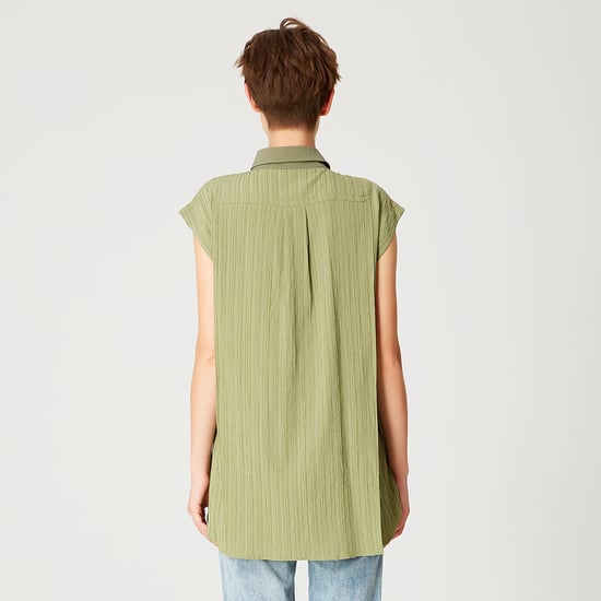 Mouwloos shirt met patch -pocket - Image 6