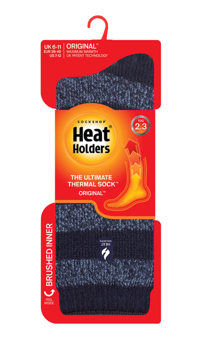 Heat Holders Heren extra dikke warme thermo sokken - Marine / Denim (Palermo) - Image 2