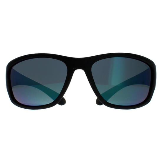 Polaroid Wrap Unisex Matte Zwart Groene Spiegel Gepolariseerd PLD 7005/S - Image 1