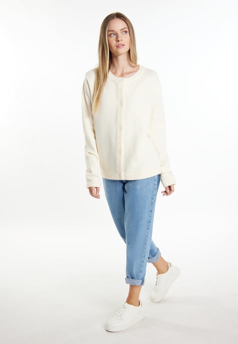 Dreimaster Vest Dames wolwit - Image 2