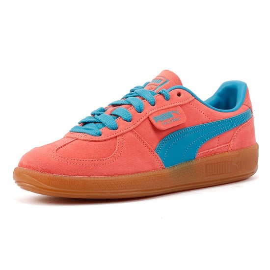 Puma Palermo Leren Roze/Blauw Trainers - Image 3