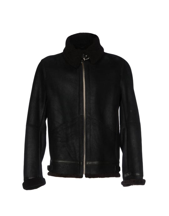 Dondup Black Lambskin Jacket