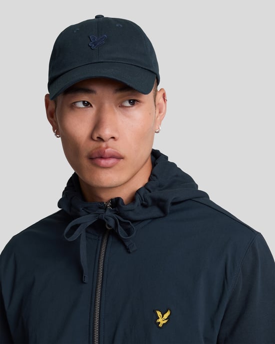Lyle & Scott hybride Jet Dark Navy-hoodie met rits - Image 4