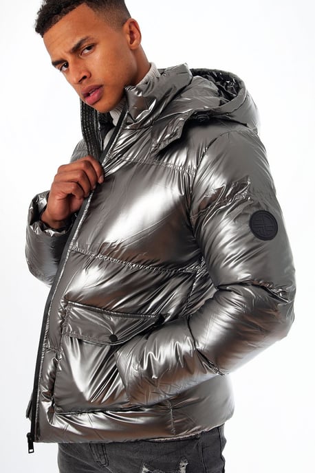 Soul Star Men's Puffer Hooded Jacket