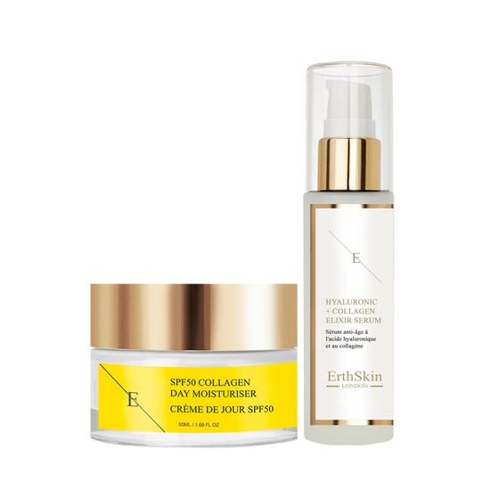 SPF 50 Collageen Dagcrème 50ml + Hydrozuur & Collageen Serum - 60ml - Image 1