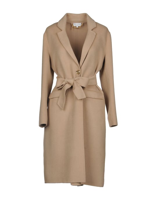 Patrizia Pepe Beige Wool Belted Coat