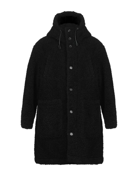 Dsquared2 Black Faux Fur Coat