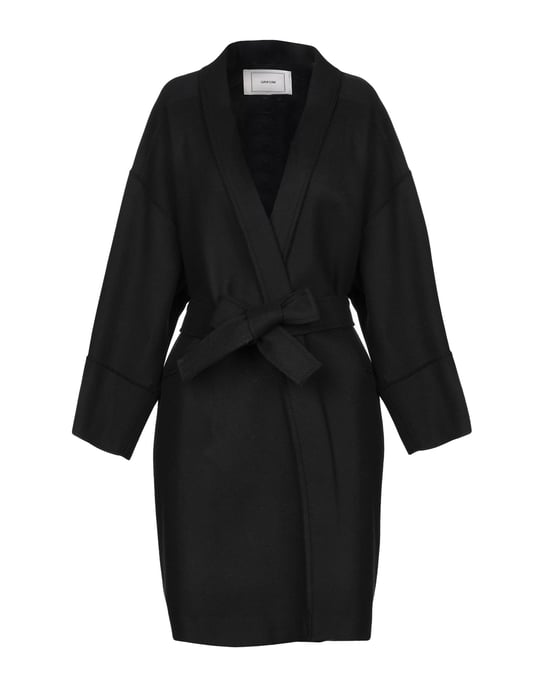 Mauro Grifoni Black Wool Belted Coat