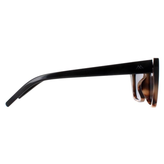 Montana Cat Eye Womens Shiny Black Smoke Polarized MP64