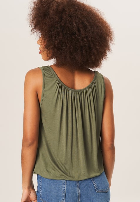Rouse Neck Overzichtige Mouwloze Top - Image 3