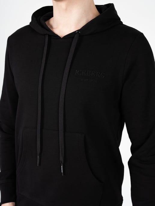 Iceberg blouse Hoodie Mannen zwart - Image 5