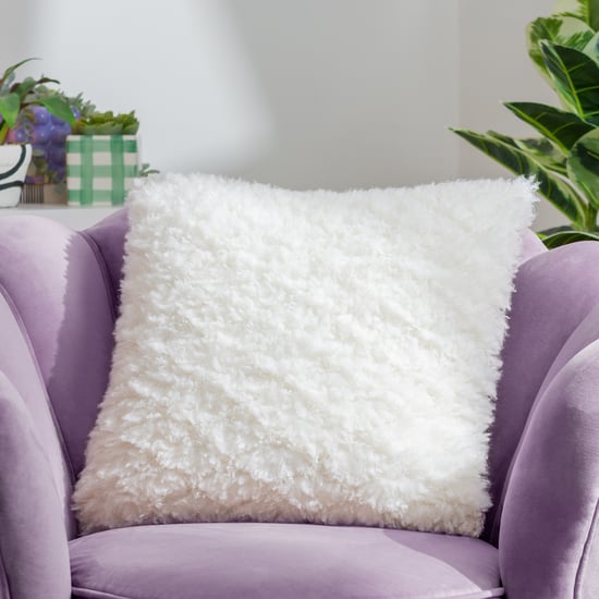Heya Home Fluff Ball Faux Fur Cushion