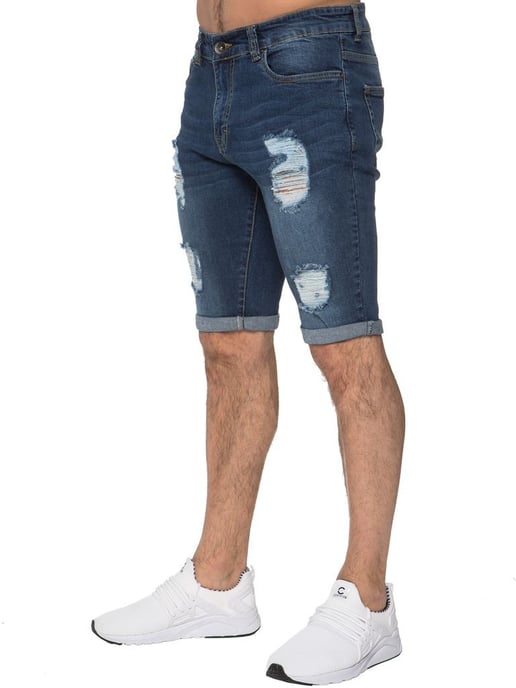 Heren Ripped Skinny Shorts - Image 2