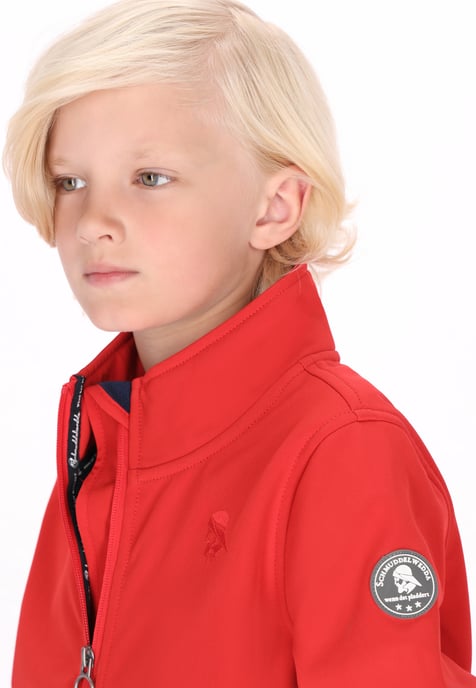 Schmuddelwedda softshell jas jongens (kinderen) rood - Image 5