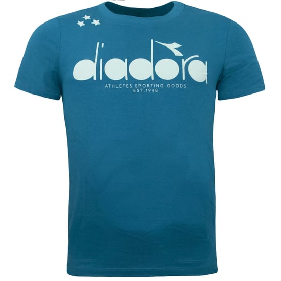 Diadora Logo Mens Blue T-Shirt