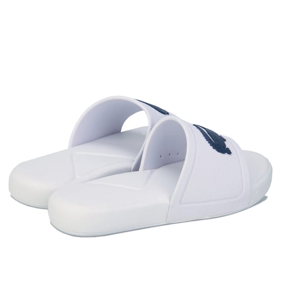 Boy's Lacoste Children L.30 Slide Sandals in White blue