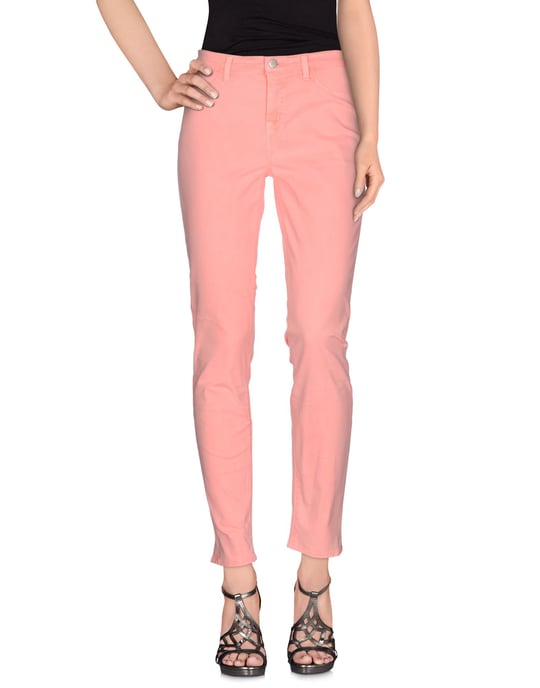 J Brand Salmon Pink Cotton Slim Fit Jeans