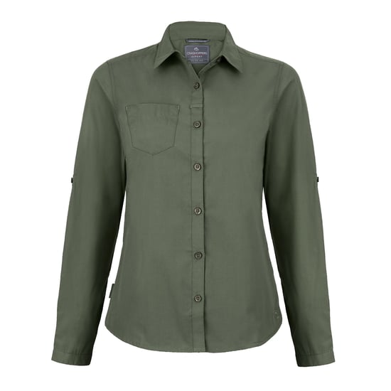 Craghoppers Womens/Ladies Expert Kiwi Long-Sleeved Shirt (Cedar Green)