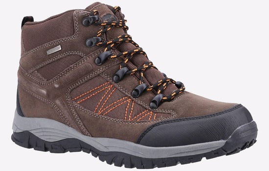 Cotswold Maisemore Suède Heren Wandelschoenen In Het Bruin - Image 2