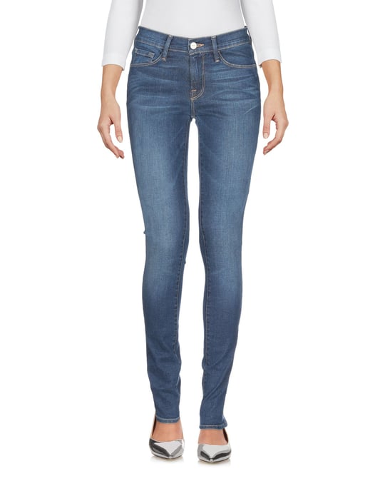 Frame Blue Cotton Skinny Jeans