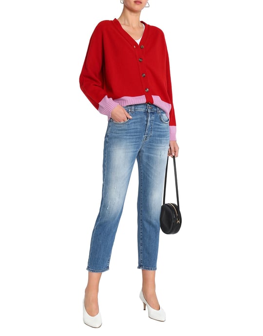7 For All Mankind Blue Cotton Jeans