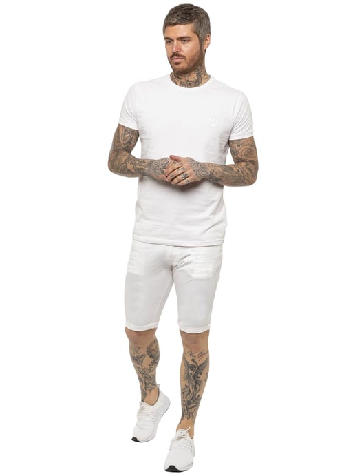Kruze By Enzo | Mens Skinny Fit Denim Shorts