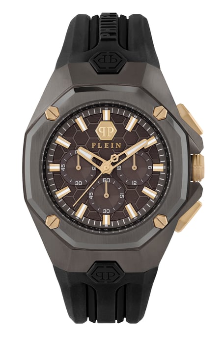 Philipp Plein Octagon Heren Horloge Zwart PWTBA0323 - Image 1