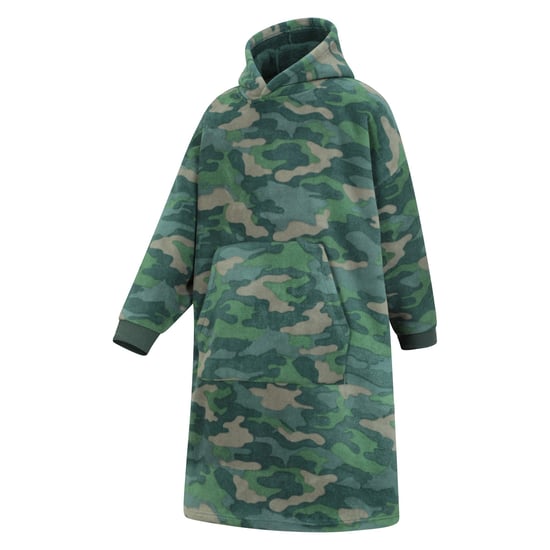 Mountain Warehouse Kinder/Kids Borg gevoerde Camo Hoodie Deken (Kaki Groen) - Image 3
