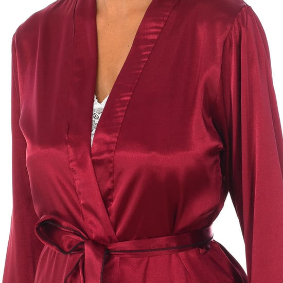 Cross 3/4 sleeve robe with drawstring closure 2116 woman