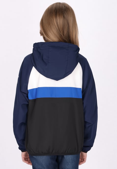 Schmuddelwedda Anorak meisjes (kinderen) marine colorblock - Image 4