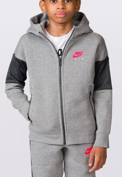 Nike Air Jongens NSW Trainingspak Volledige Set in Grijs - Image 2