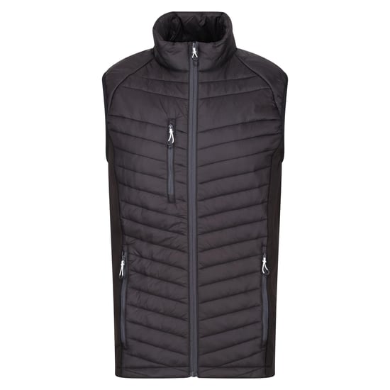 Regatta Mens Navigate Quilted Hybrid Gilet (Navy/Seal Grey)