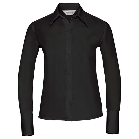Russell Collection Womens/Ladies Ultimate Non-Iron Long-Sleeved Shirt (Black)