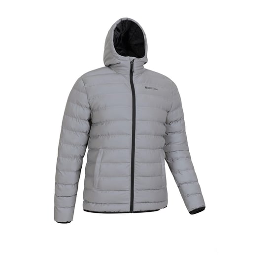 Mountain Warehouse Reflecterende gewatteerde herenjas (Zilver) - Image 3