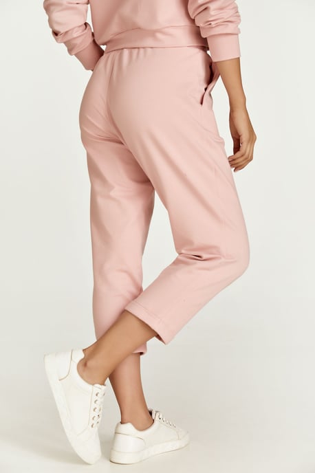 Roze Cropped Sweatpants - Image 3