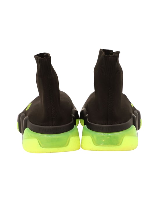 Balenciaga Speed Clear Sole Sneakers in Zwart Polyamide - Image 6