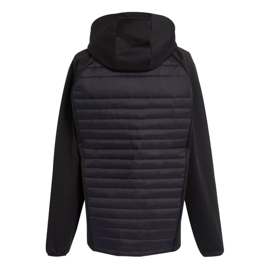 Regatta Mens Navigate Quilted Hybrid Jacket (Black/Lime Green)