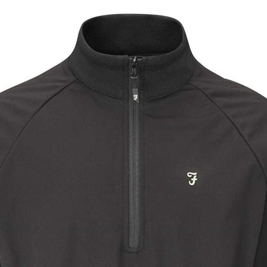 Farah Heren Kala Quarter Zip Jas (Zwart) - Image 3