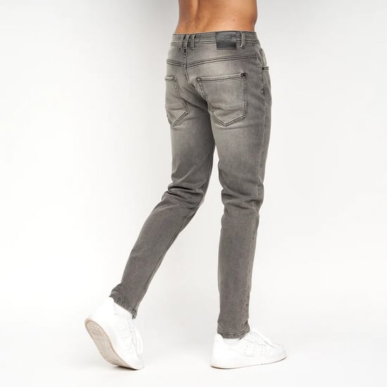 Crosshatch Heren Sheldons Slim Jeans (Lichtgrijs) - Image 5