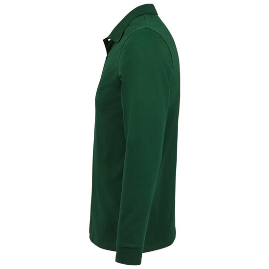 SOLS Heren Perfecte Lange Mouw Piqu Polo Shirt (Fles groen) - Image 3