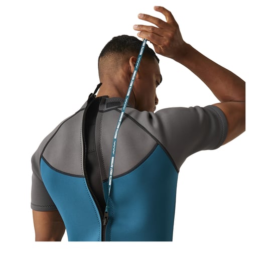 Regatta Mens Shorty Wetsuit (Grey/Moroccan Blue)