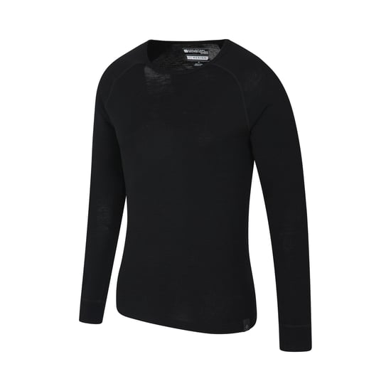 Mountain Warehouse Heren Merino Wol Base Layer Top (Set van 2) (Zwart) - Image 3