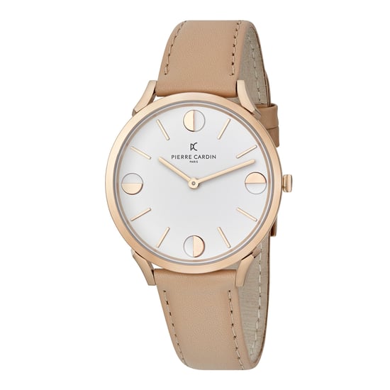 Pierre Cardin Pigalle Half Moon Unisex's Beige Watch CPI.2011