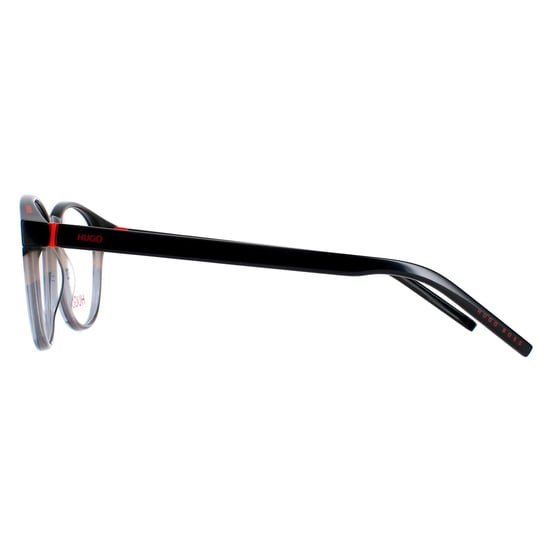 Hugo by Hugo Boss Round Mens Black and Grey Glasses