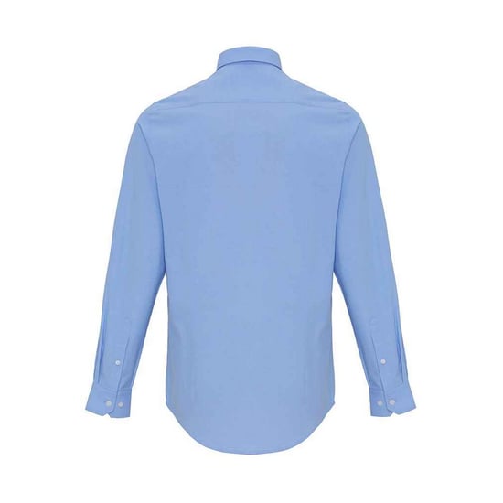 Premier Heren Gestreept Oxford Overhemd Met Lange Mouwen (Oxford Blauw) - Image 2