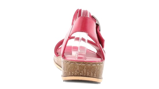 Hush Puppies Dames Sandalen Lage Wedge Ellie Leer Gesp roze - Image 4