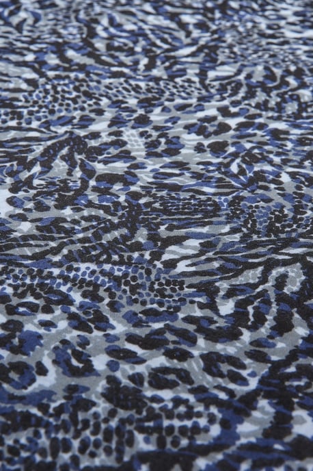 Grey Animal Print Scarf