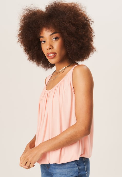 Rouse hals oversized mouwloze top - Image 3