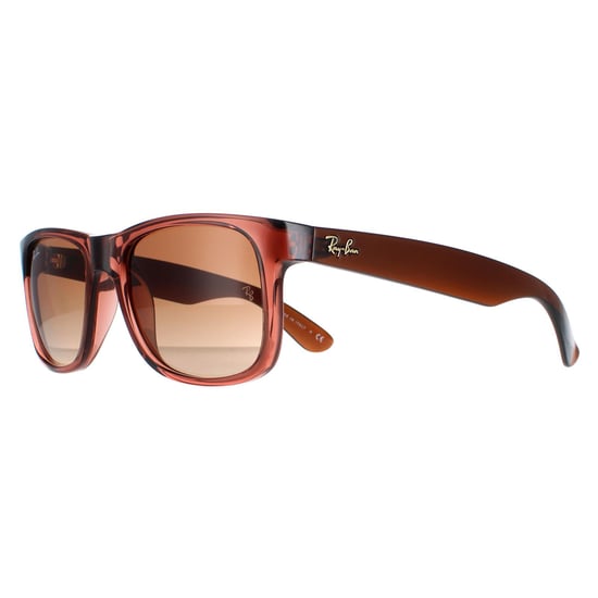 Ray-Ban Rectangle Unisex Transparent Light Brown Brown Gradient Justin 4165